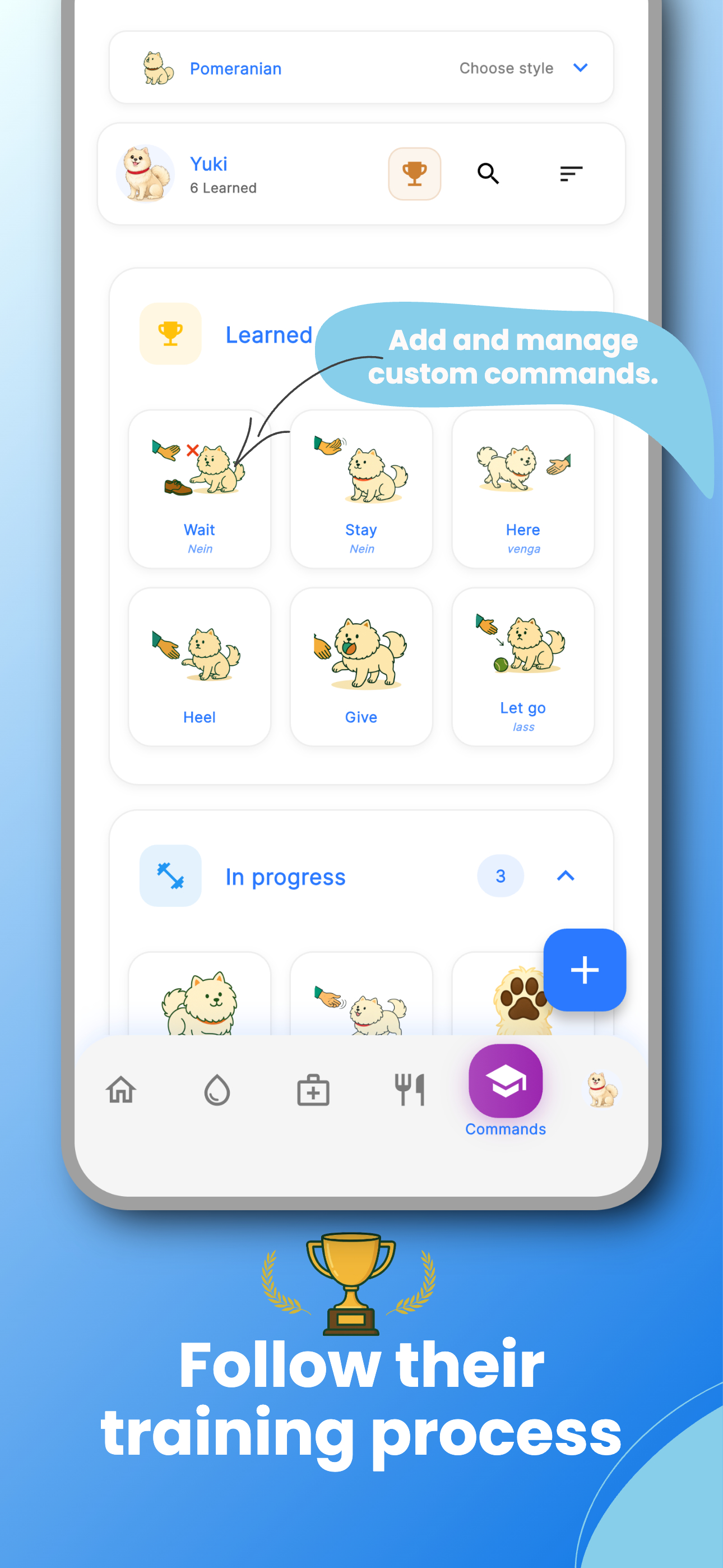 Nutrition tracking with food database and calories